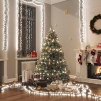 VidaXL Lichtslinger cluster met 2000 led&apos;s koudwit 17 m pvc - thumbnail