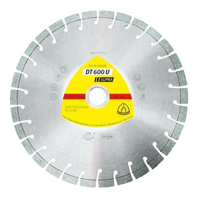 Klingspor 322634 DT 600 U Supra Diamanten doorslijpschijf Diameter 230 mm Boordiameter 22.23 mm Beton, Gewapend beton, Kalkzandsteen 1 stuk(s) Klingspor 322634 DT 600 U Supra Diamanten doorslijpschijf Diameter 230 mm Boordiameter 22.23 mm Beton, Gewapend beton, Kalkzandsteen 1 stuk(s)
