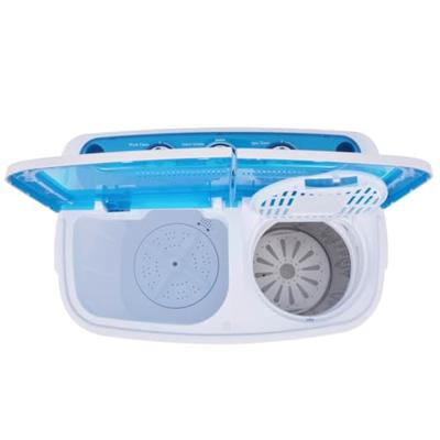 Mini wasmachine met dubbele trommel 5,6 kg