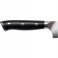 Kohersen Elegance Ebony Wood Santoku mes Damascus staal 12,7 cm - thumbnail