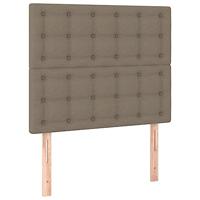 Bedframe zonder matras 120x200 cm stof taupe - thumbnail