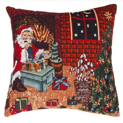Christmas Gift Cartoon Linen Pillow Pillowcase Without Pillow(Elderly Section )