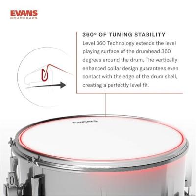 Evans B14MHG Hybrid Coated 14 inch snaredrumvel - thumbnail