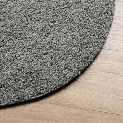 VidaXL Vloerkleed pamplona shaggy hoogpolig modern ø 160 cm groen - thumbnail