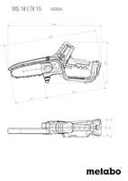 Metabo MS 18 LTX 15 Accu Snoeizaag 18V | Zonder accu en lader - 600856850 - thumbnail