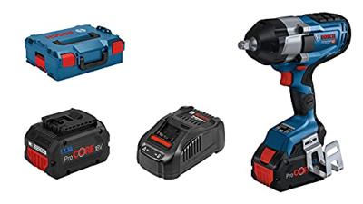 Bosch Professional GDS 18V-1000 C 06019J8003 Accu-draaislagmoeraanzetter 18 V 5.5 Ah Li-ion Brushless, Incl. 2 accus, Incl. lader, Incl. koffer