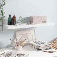 Wandschap zwevend 80x23,5x3,8 cm MDF hoogglans wit - thumbnail