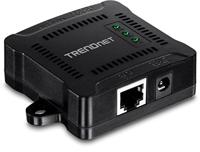 TRENDnet Gigabit PoE-splitter, 1 x Gigabit PoE-ingangspoort, 1 x Gigabit-uitgangspoort, tot 100 m, ondersteunt 5V, 9V, 12V-apparaten, 802.3af PoE-compatibel, PoE-voeding, zwart, TPE-104GS - thumbnail