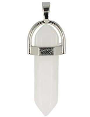 Dubbeleinder Hanger Jade Wit Dubbeleinder Hanger Jade Wit