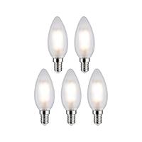 Paulmann 29096 LED-lamp Energielabel F (A - G) E14 Kaars 4.8 W Neutraalwit (Ø x h) 35 mm x 98 mm 5 stuk(s) - thumbnail