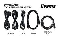Iiyama ProLite TF1534MC-B7X LED-monitor Energielabel E (A - G) 38.1 cm (15 inch) 1024 x 768 Pixel 4:3 8 ms DisplayPort, HDMI, VGA TN LED - thumbnail