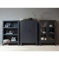 WOOOD Wandkast 'Bonk' Grenen, 160 x 107cm, kleur Mat zwart - thumbnail