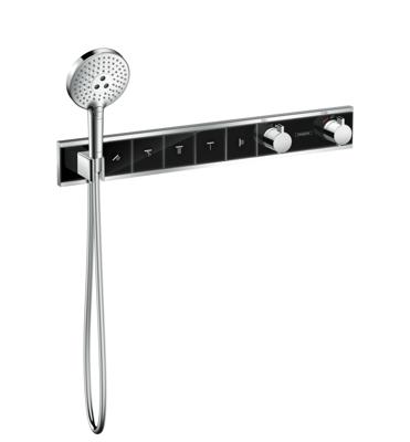 Hansgrohe RainSelect thermostaat afbouwdeel voor 5 functies, zwart/chroom