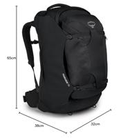 Osprey Fairview 70 Backpack Dames Black 70L - thumbnail