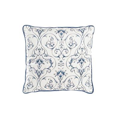 Kussen DKD Home Decor Blauw Wit Vierkant Blommor Neoklassiek 45 x 10 x 45 cm Kussen DKD Home Decor Blauw Wit Vierkant Blommor Neoklassiek 45 x 10 x 45 cm
