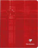 Clairefontaine schrift Metric, ft 16,5 x 21 cm, geruit 5x5 mm, rood - thumbnail