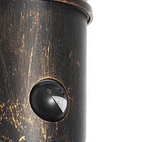 QAZQA Buiten wandlamp antiek goud IP54 met bewegingssensor - Kiki - thumbnail