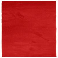VidaXL Vloerkleed oviedo laagpolig 160x160 cm rood - thumbnail