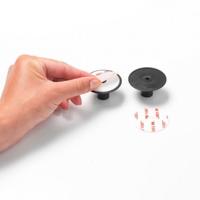 Brabantia ReNew handdoekhaakjes 2 stuks zwart - thumbnail