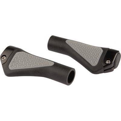 Mirage Fiets Handvatten - Ergonomisch, Zwart/Grijs, 132mm