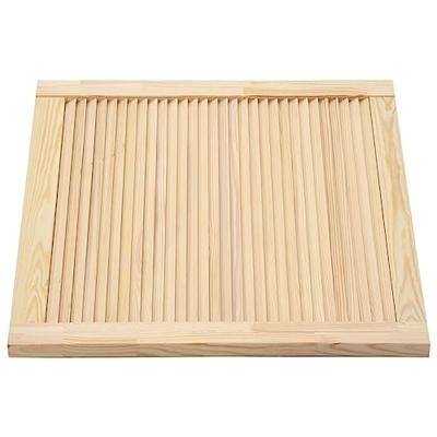 Louvredeuren 2 st 39,5x49,4 cm massief grenenhout