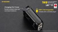 NiteCore TINI 2 grau Zaklamp werkt op een accu LED 500 lm 14 g - thumbnail