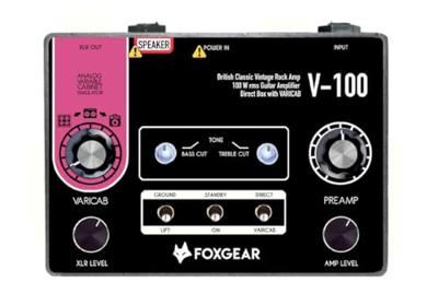 Foxgear V-100 Mini Amp 100W British Classic versterkerpedaal