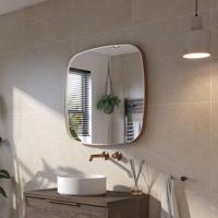 Ben Sandro Spiegel 80x4x80 cm Geborsteld Koper - thumbnail