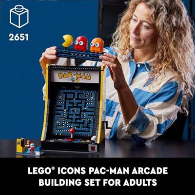 LEGO 10323 Icons PAC-MAN Arcadespel, modelkit voor volwassenen om te bouwen, gamemachine met personages