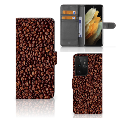 Samsung Galaxy S21 Ultra | Book Cover | Koffiebonen Samsung Galaxy S21 Ultra | Book Cover | Koffiebonen