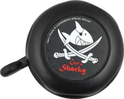 BIKE FASHION kinder fietsbel bell capt&apos;n sharky black