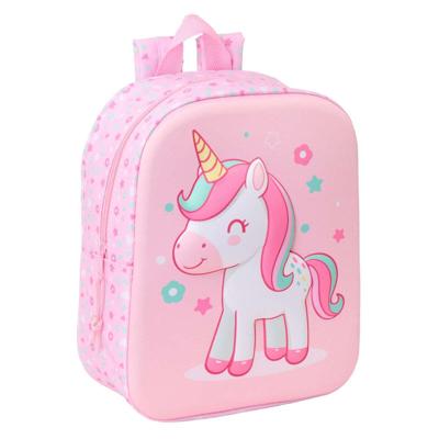 Kinderrugzak Safta Roze 22 x 27 x 10 cm 3D