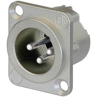 Neutrik NC3MD-LX XLR-connector Flensstekker, contacten recht Aantal polen: 3 Zilver 1 stuk(s) Neutrik NC3MD-LX XLR-connector Flensstekker, contacten recht Aantal polen: 3 Zilver 1 stuk(s)