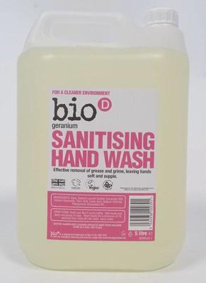 Bio-D Handzeep vloeibaar geranium (5 ltr) Bio-D Handzeep vloeibaar geranium (5 ltr)
