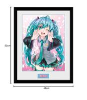 Hatsune Miku Framed Print - Wink (30x40cm) - thumbnail