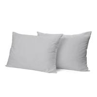 Elegance Kussensloop Hotelsluiting Percal Katoen licht grijs - thumbnail