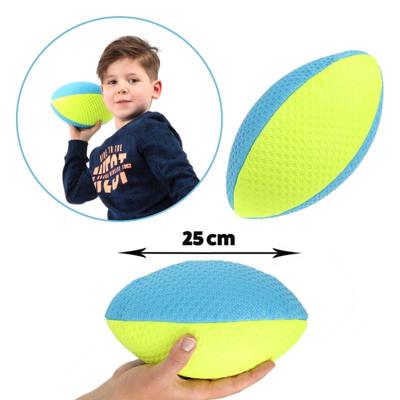Toi-Toys Toi toys rugbybal neon blauw/geel