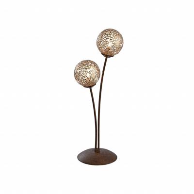 Paul Neuhaus Tafellamp Greta 2 lichts H 53 cm bruin