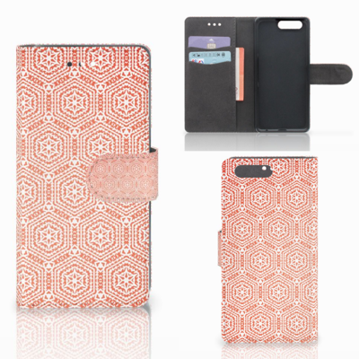Huawei P10 Telefoon Hoesje Pattern Orange