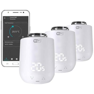 Eurotronic 700224 Comet WiFi Draadloze radiatorthermostaat set Elektronisch Set van 3 stuks Eurotronic 700224 Comet WiFi Draadloze radiatorthermostaat set Elektronisch Set van 3 stuks