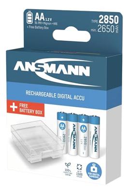 Ansmann Oplaadbare AA batterij (penlite) NiMH 2850 mAh 1.2 V 1 set(s) Ansmann Oplaadbare AA batterij (penlite) NiMH 2850 mAh 1.2 V 1 set(s)