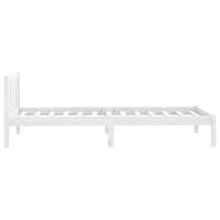 Bedframe massief grenenhout wit 90x200 cm - thumbnail