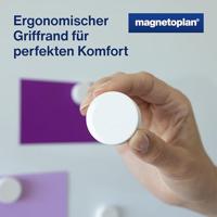 magnetoplan Magneet (Ø x h) 34 mm x 12.5 mm Rond Wit 10 stuk(s) 1665000 - thumbnail