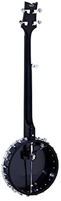 Ortega Raven Series OBJE250OP-SBK open back banjo met tas
