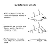 SENZ XXL STICK STORM UMBRELLA PIN STRIPES BLACK - thumbnail