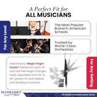 Manhasset 5001 Orchestral Stand lessenaar zwart - thumbnail