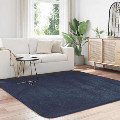 Hoogpolig vloerkleed NAVARRA 200x200 cm polyester marineblauw Hoogpolig vloerkleed NAVARRA 200x200 cm polyester marineblauw