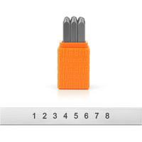 ImpressArt Embossing stempels, font: sans serif , afm 3 mm, 9 stuk/ 1 set - thumbnail