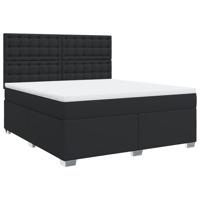 Boxspring met matras kunstleer zwart 180x200 cm - thumbnail
