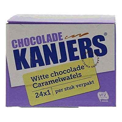 Kanjers witte choco caramelwafels (24x 45gr)